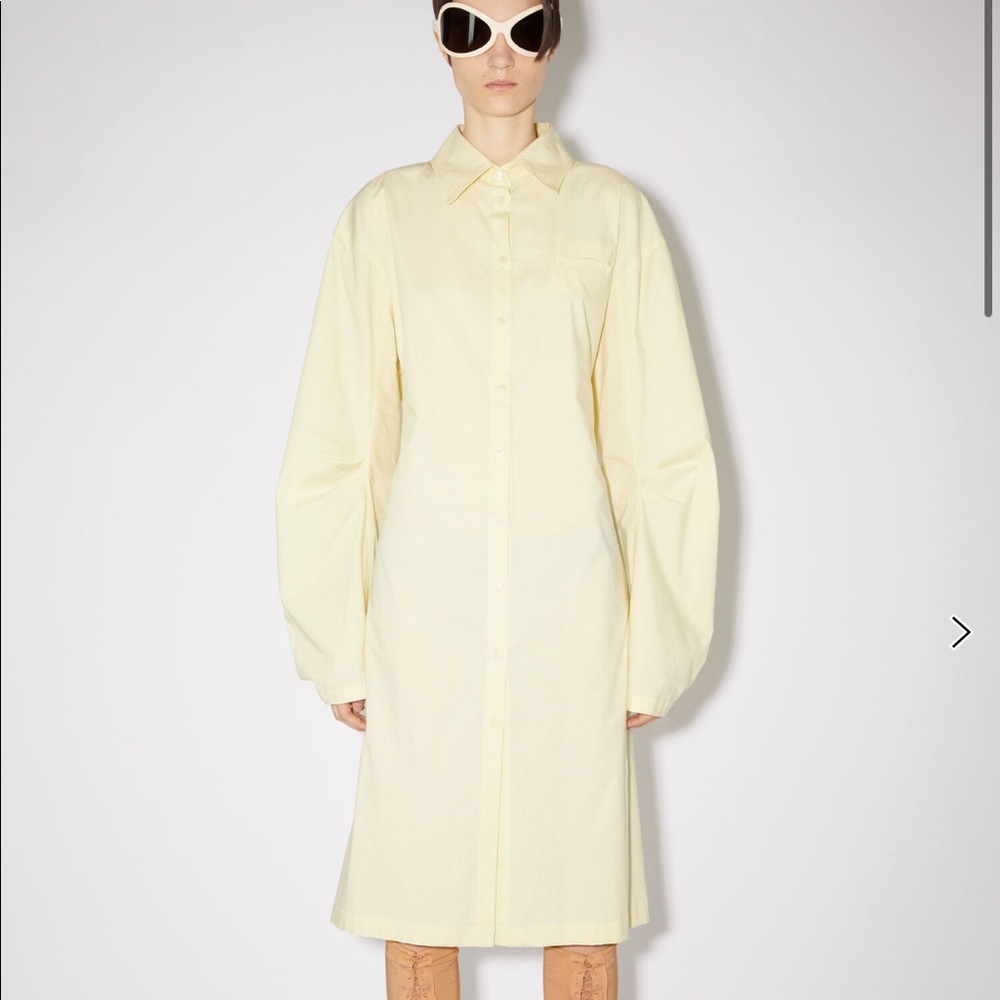 Acne Studios Drawstring Button Up Dress